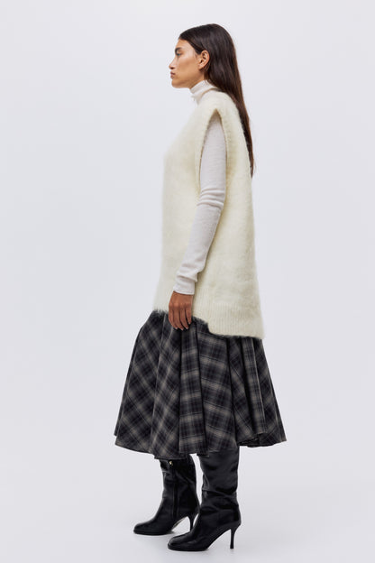 Mohair-blend sweater vest