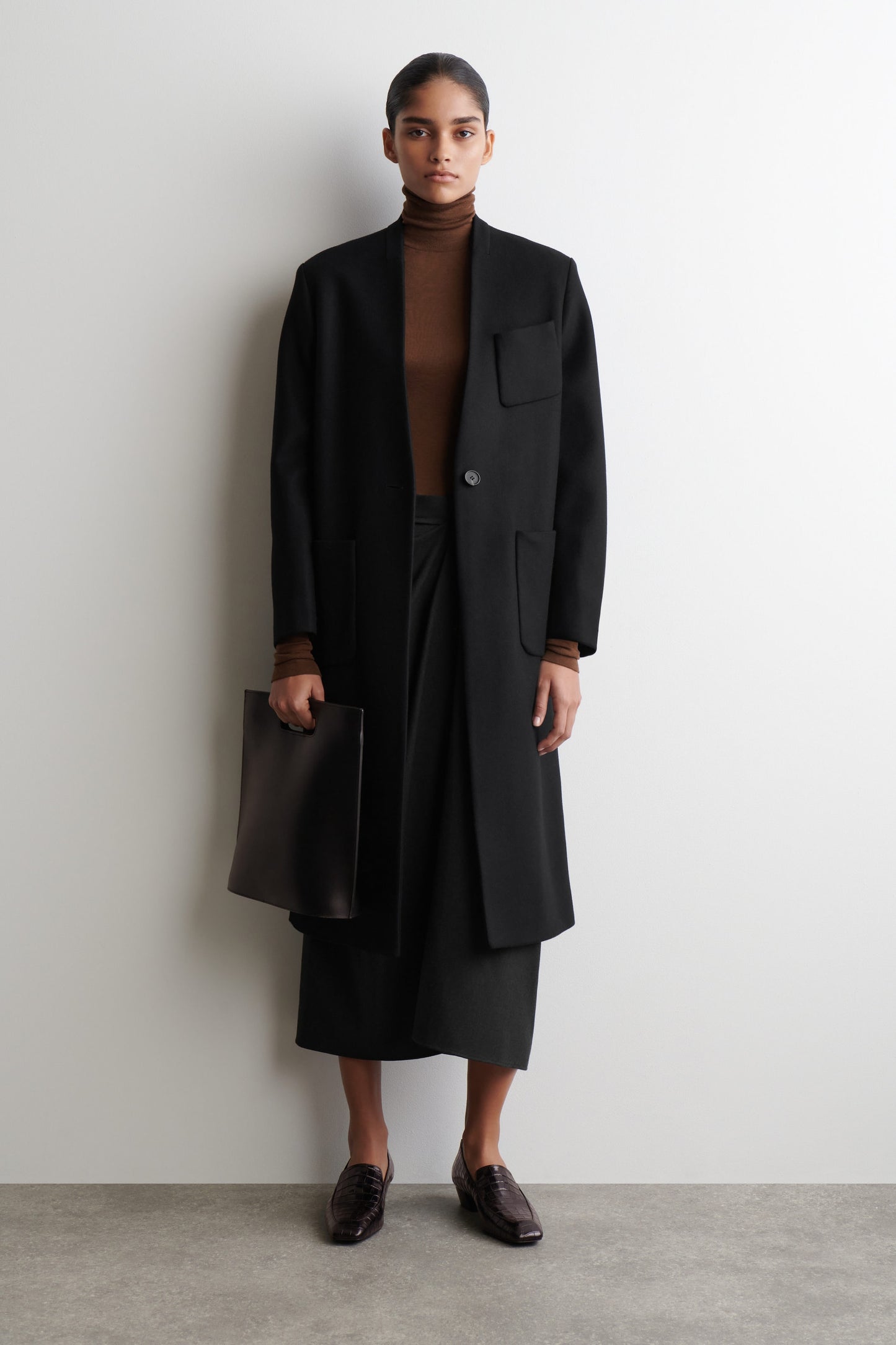 Merino Wool High-Neck Top