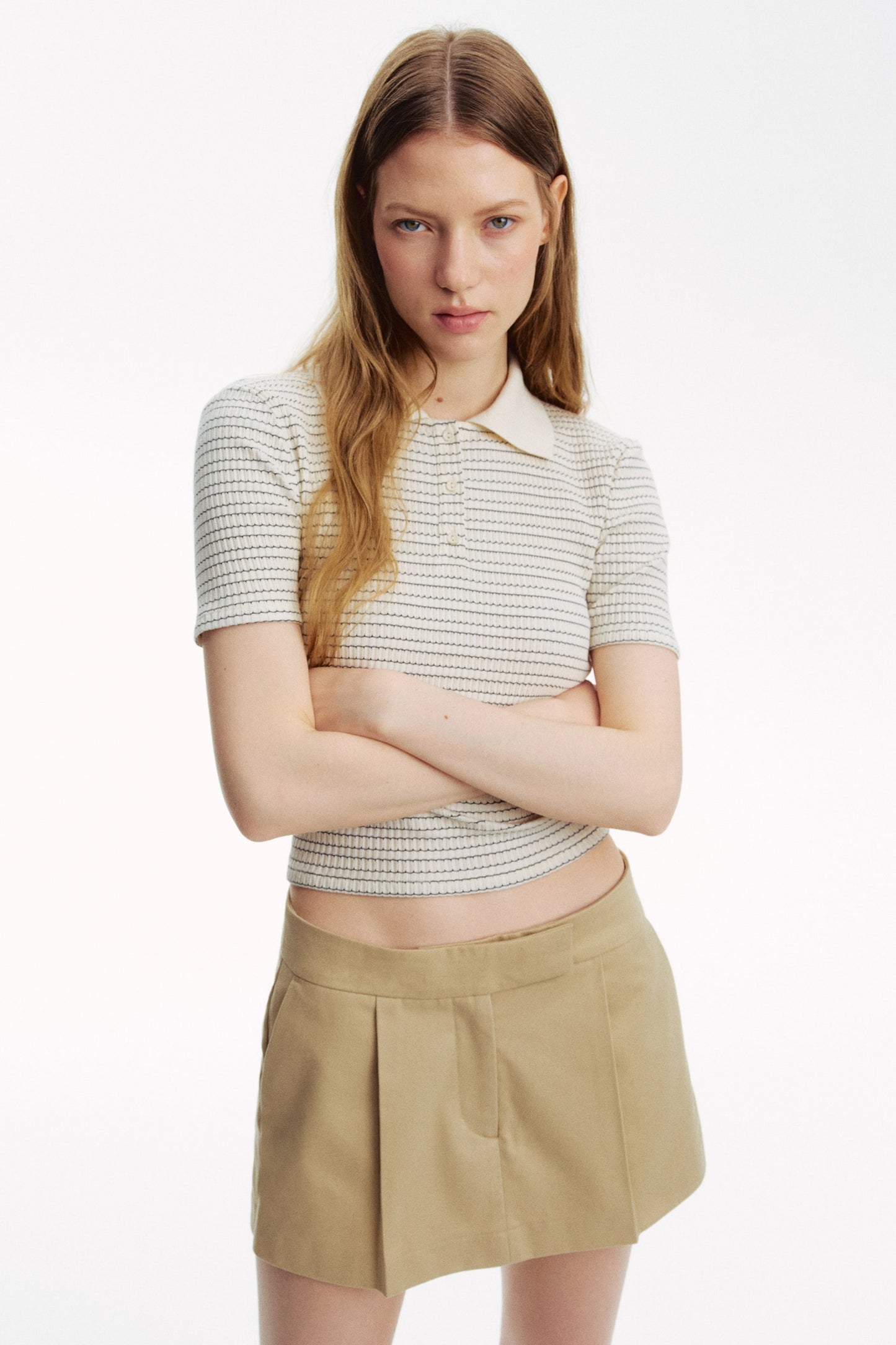 Tailored mini skort