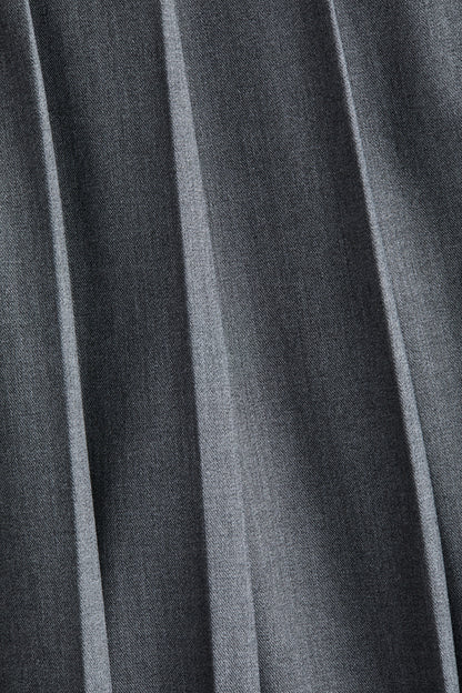 Pleated twill skirt