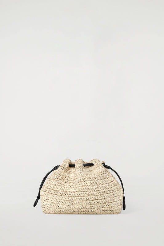 Mini Cavatelli Straw Clutch Bag