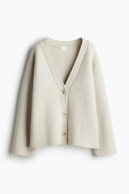 Wool-blend cardigan