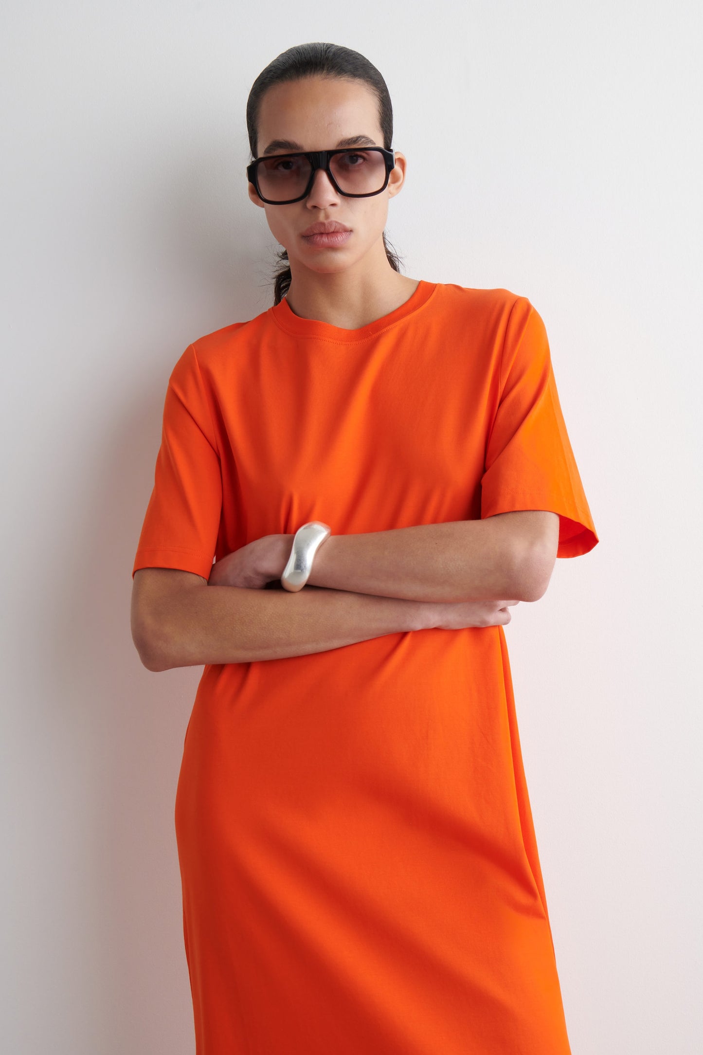 Cotton Midi T-Shirt Dress