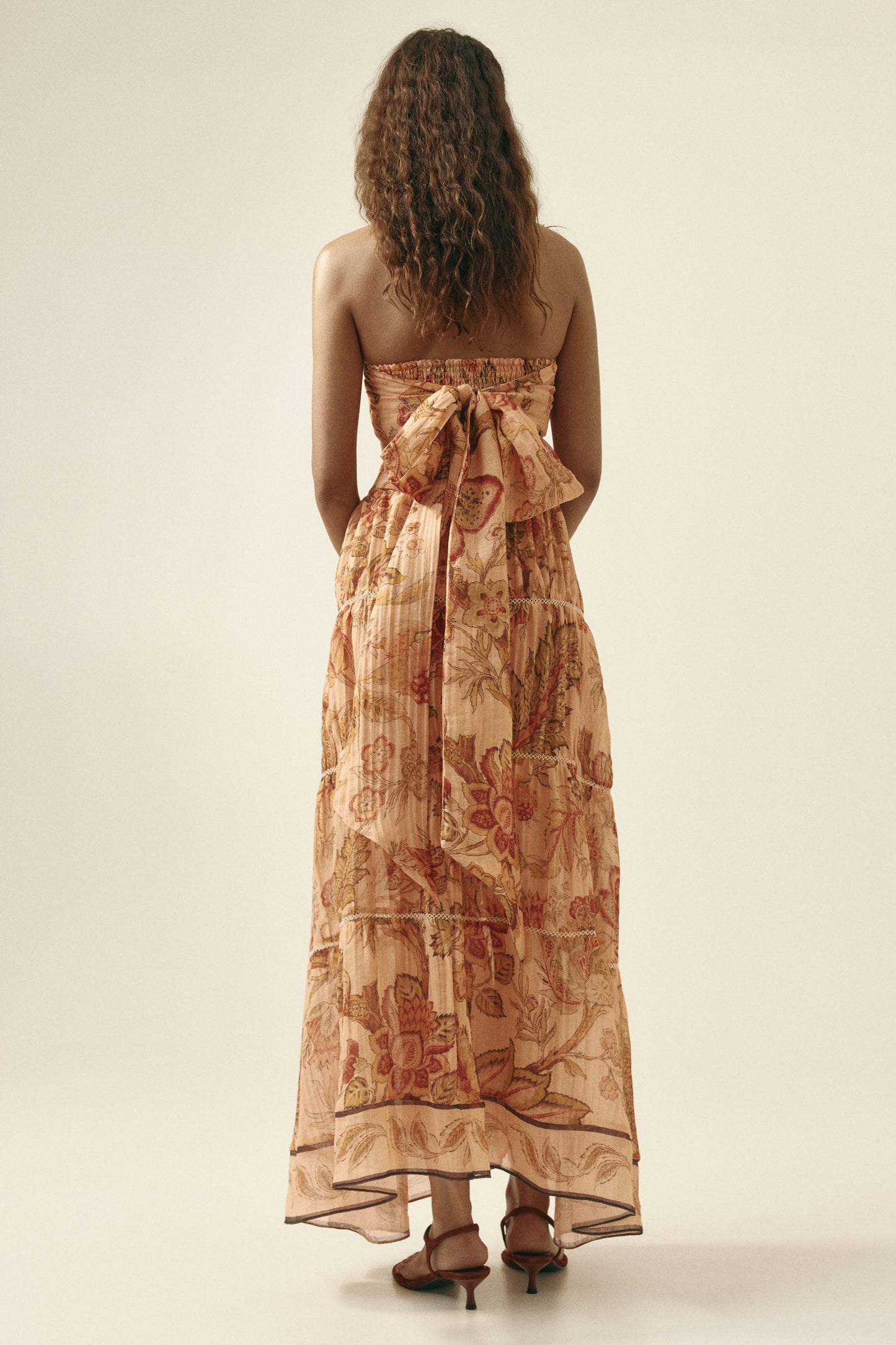 Tiered bandeau dress