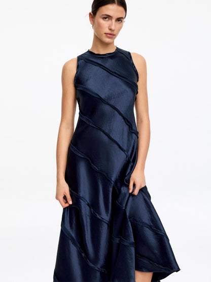Frill Satin Dress