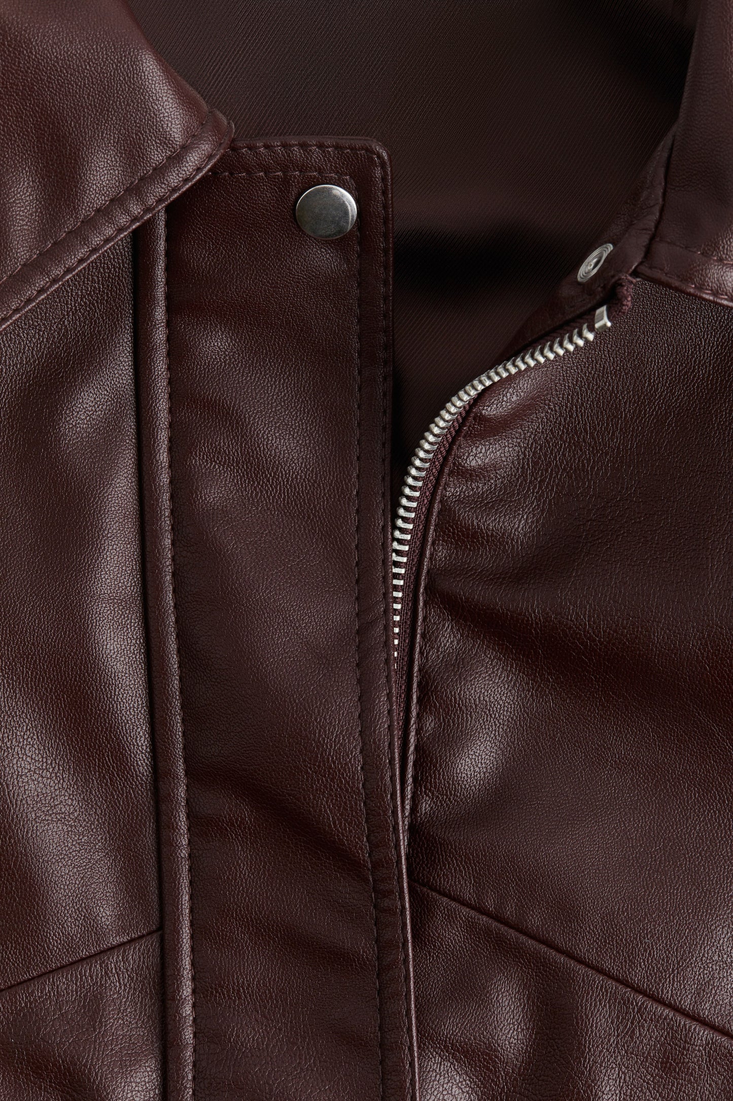 Oversized coated jacket