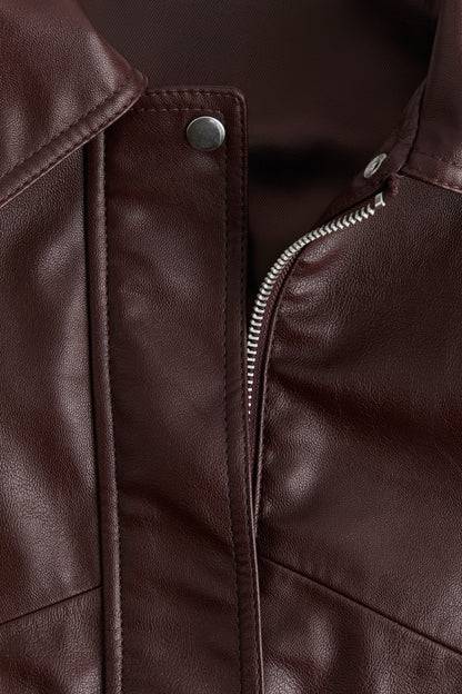 Oversized coated jacket