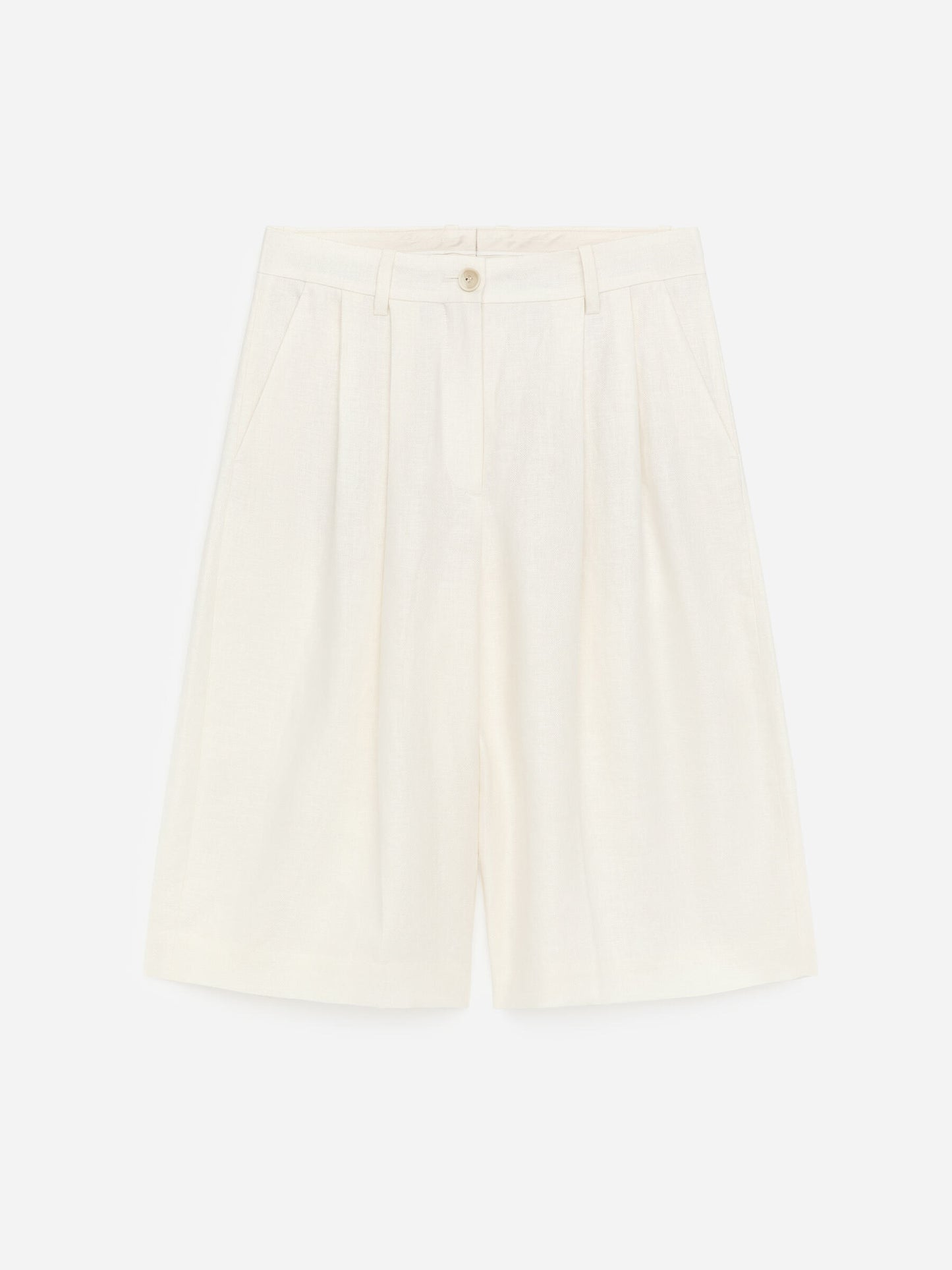 Tailored Linen Shorts