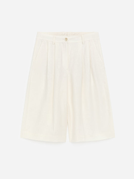 Tailored Linen Shorts