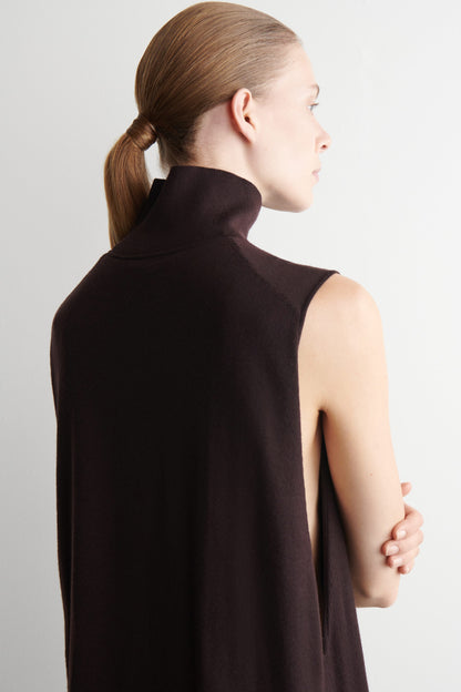 Merino Wool Roll-Neck Midi Dress