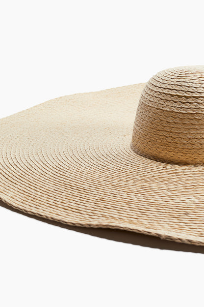 Wide-brim straw hat