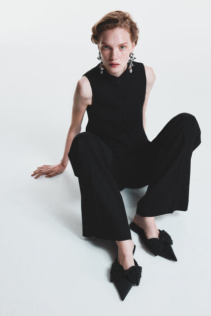 Embellished mules