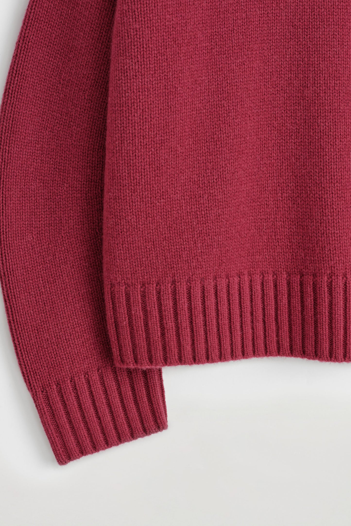 Chunky cashmere funnel-neck jumper