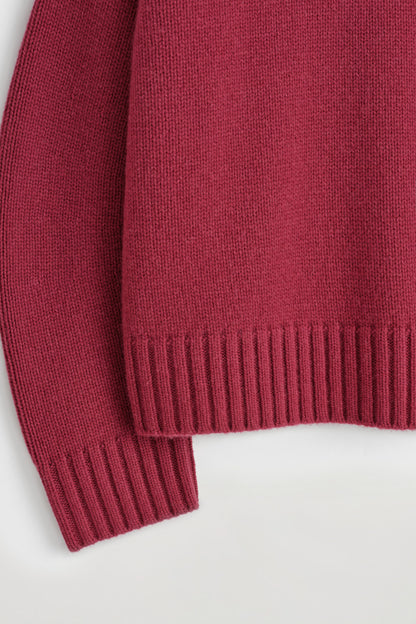 Chunky cashmere funnel-neck jumper