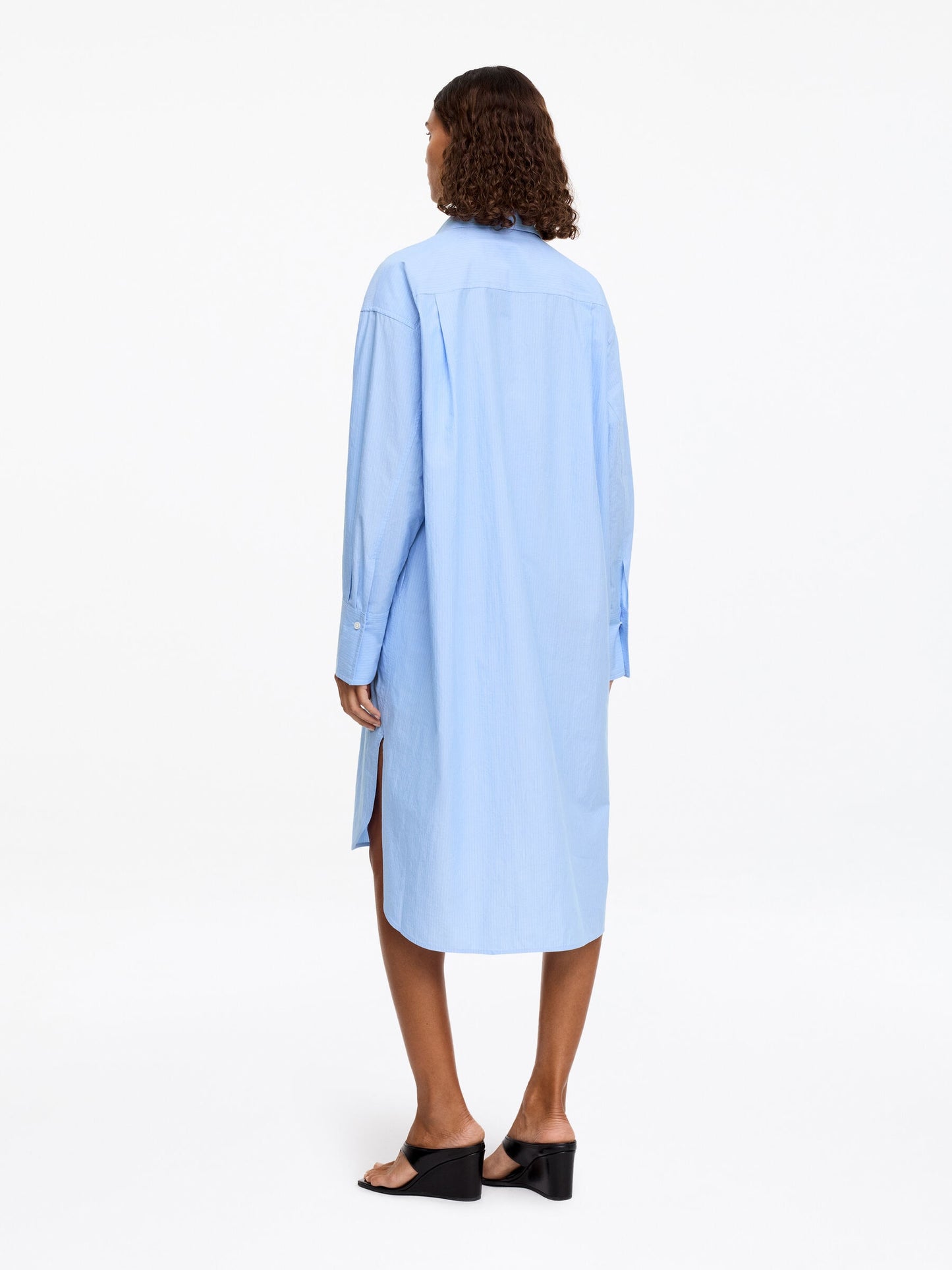Loose-Fit Cotton Shirt Dress