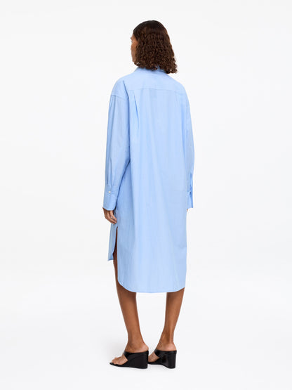 Loose-Fit Cotton Shirt Dress