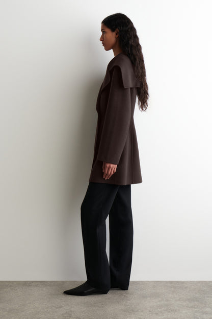 Sculpted Double-Faced Wool Coat