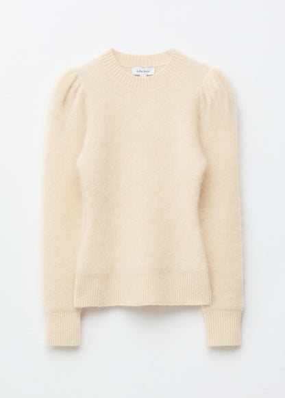 Mohair-Blend Puff-Sleeve Jumper
