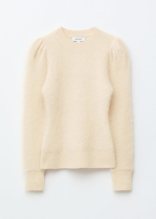 Mohair-Blend Puff-Sleeve Jumper