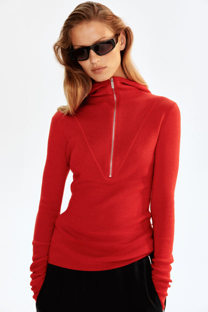 Merino wool hoodie