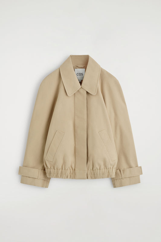 Rounded Cotton Blouson Jacket