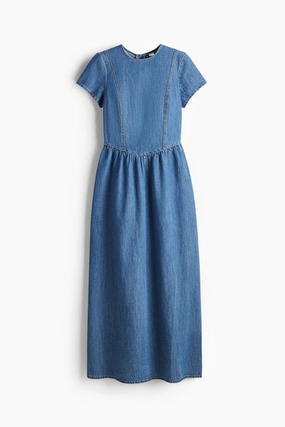 Denim maxi dress