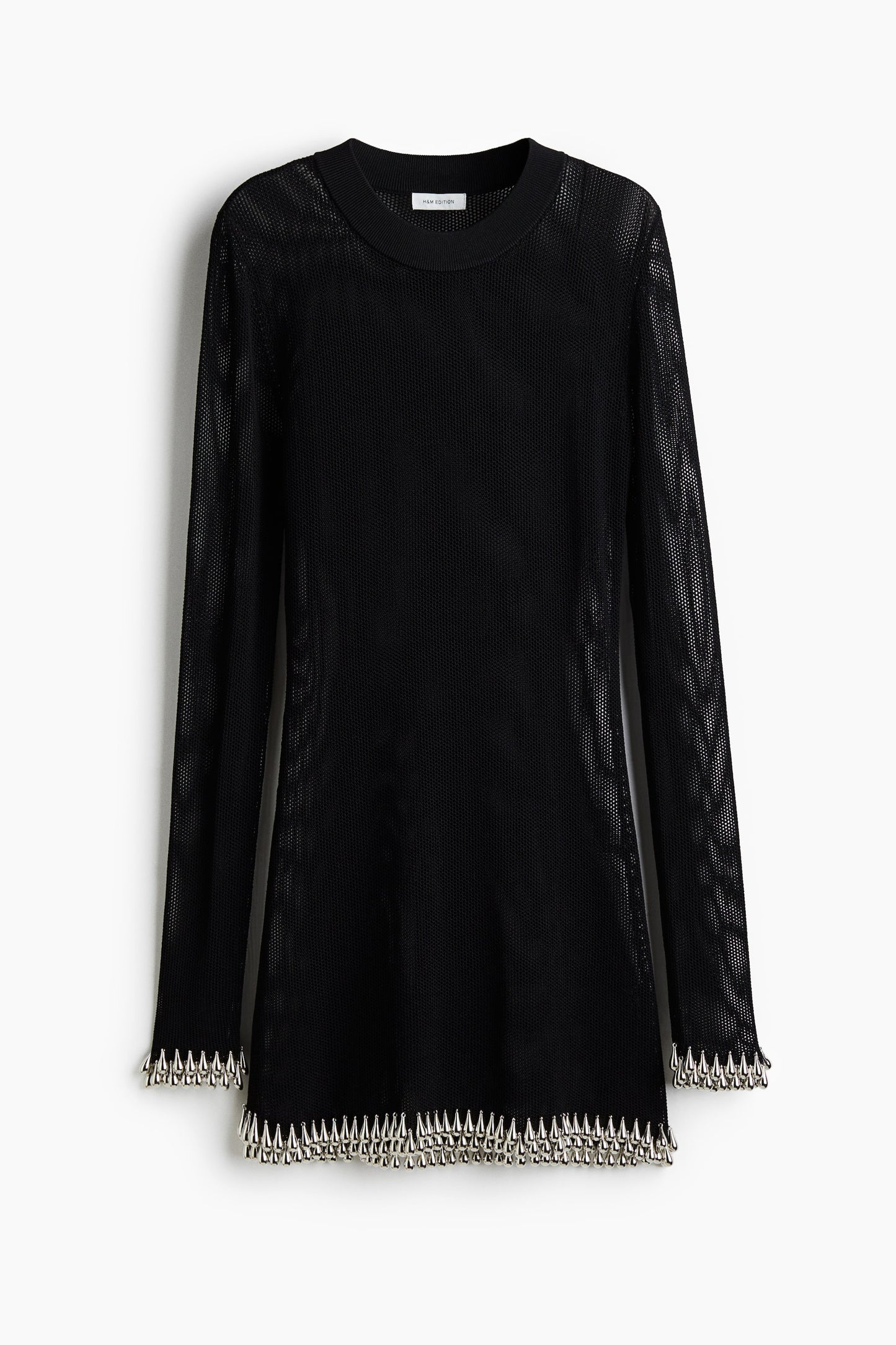 Bead-trimmed net top