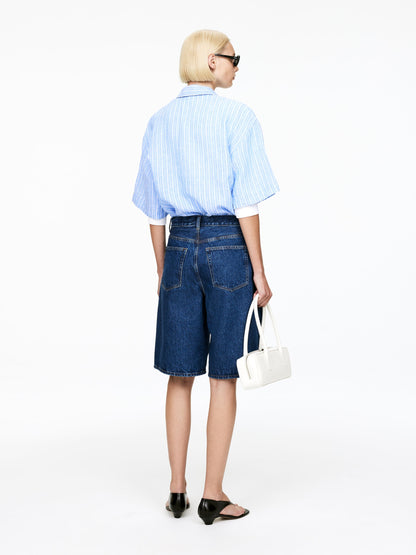 Long Denim Shorts