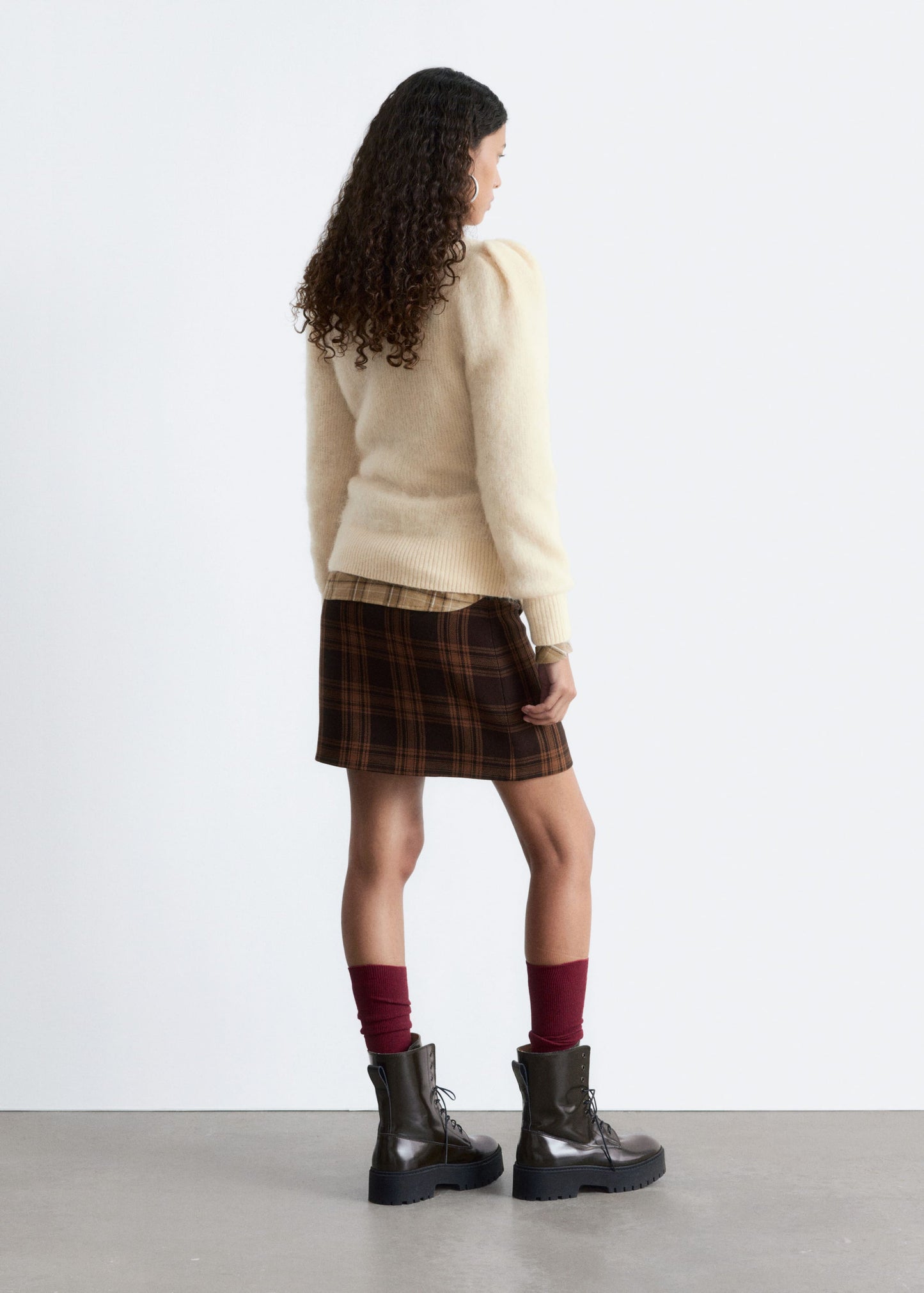 Mohair-Blend Puff-Sleeve Jumper