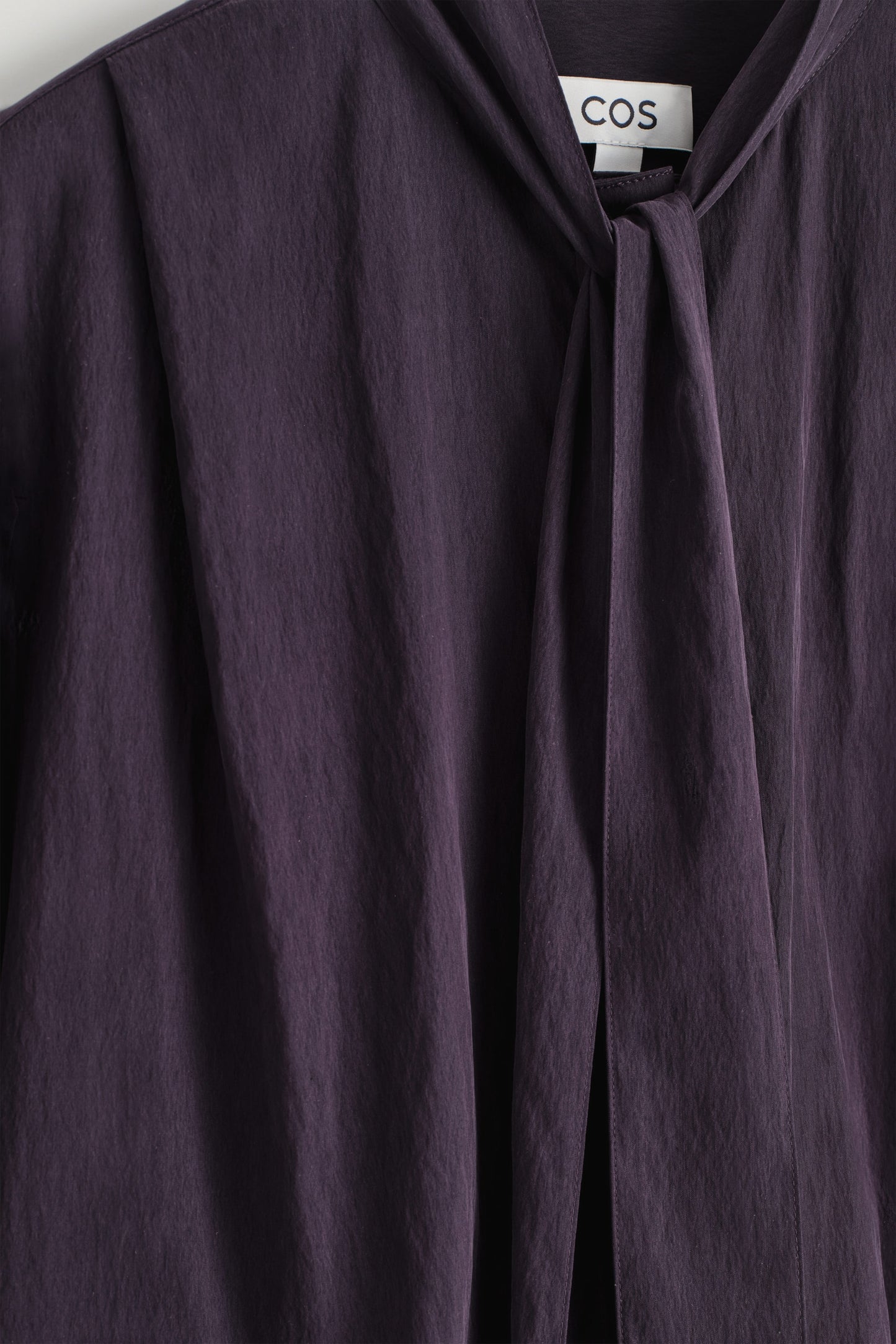 Fluid scarf-detail blouse
