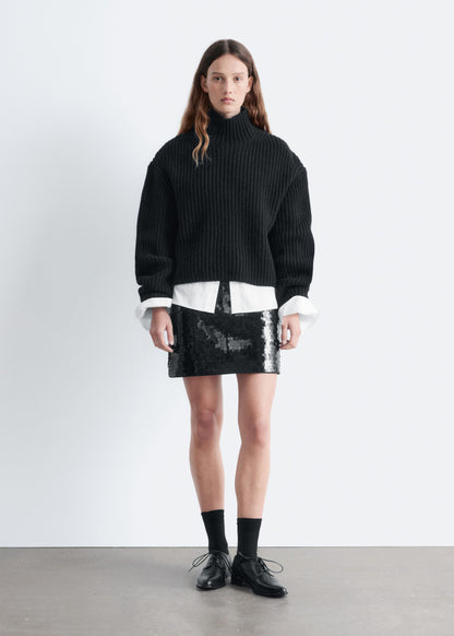 Cropped Turtleneck Jumper