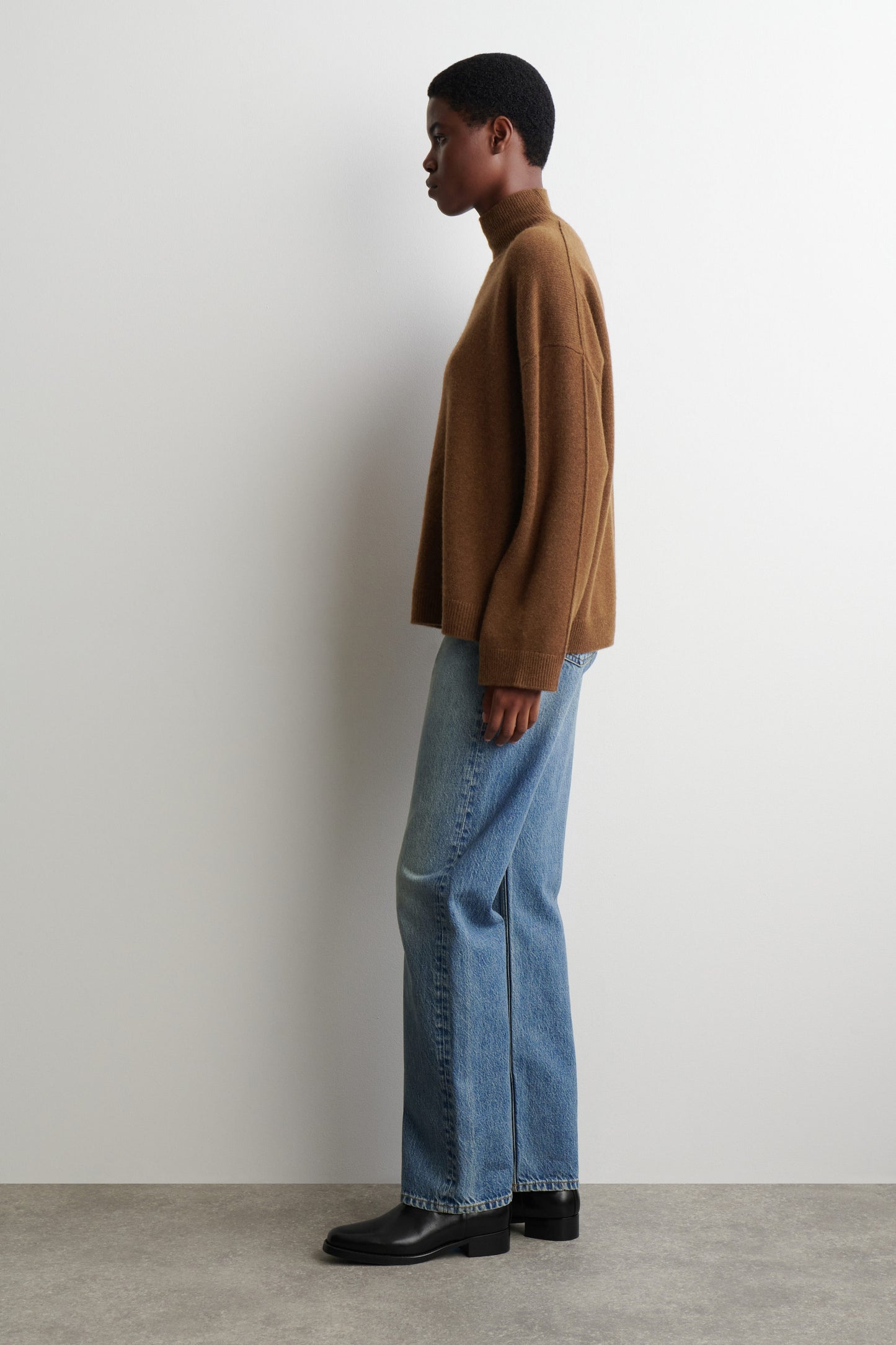 Cashmere Funnel-Neck Jumper