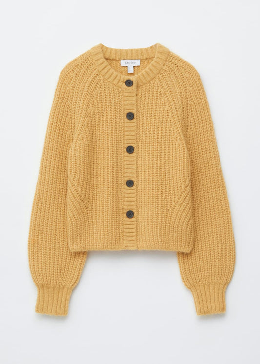 Balloon-Sleeve Cardigan