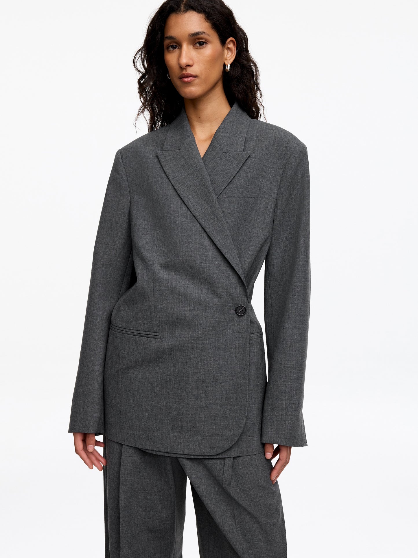 Wool-Blend Blazer