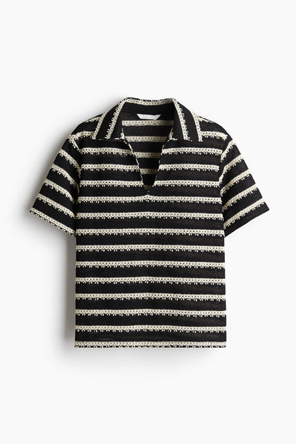 Collared knitted top