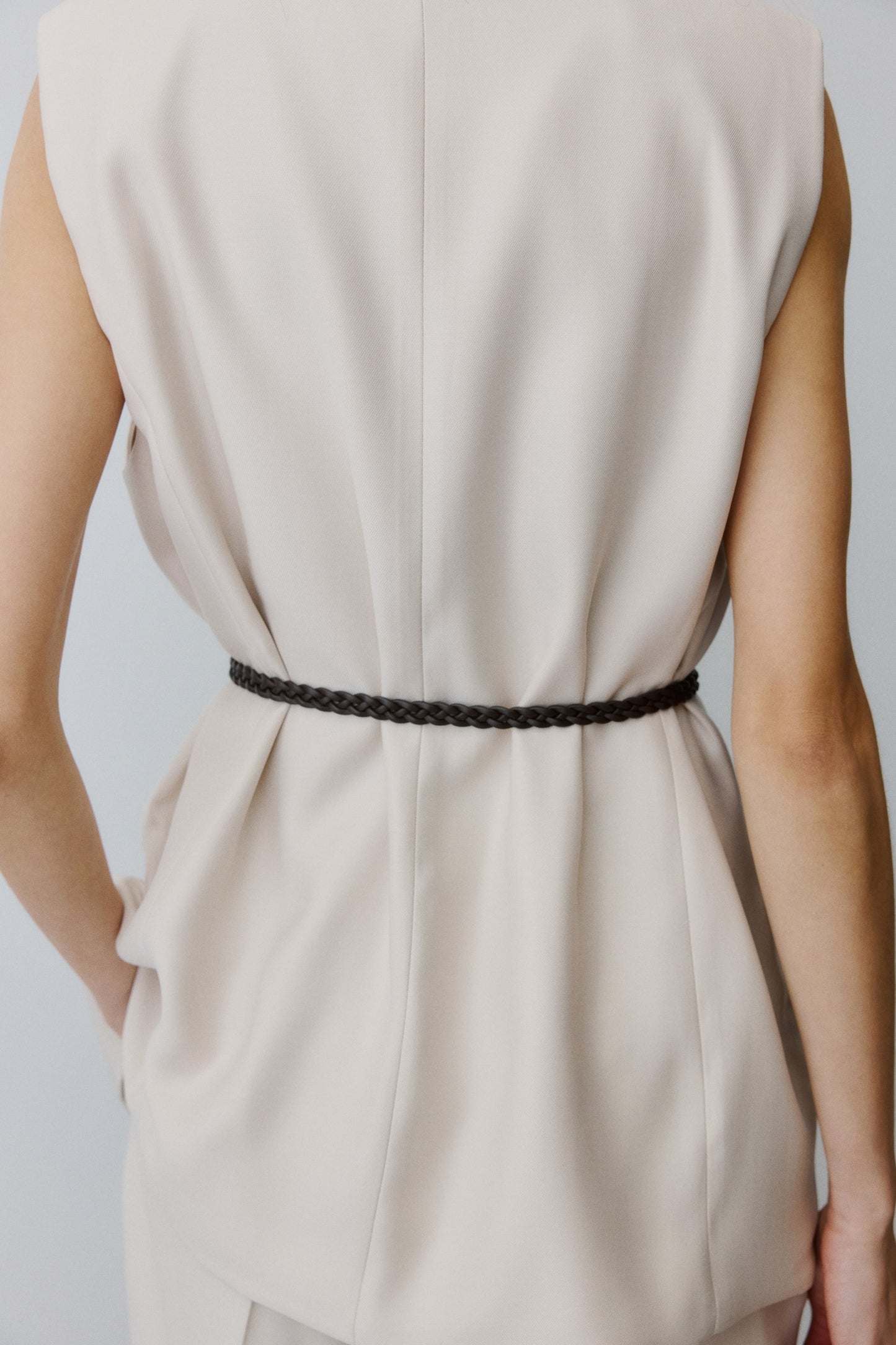 Belted waistcoat