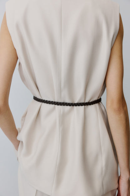 Belted waistcoat