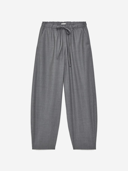 Drawstring Flannel Trousers