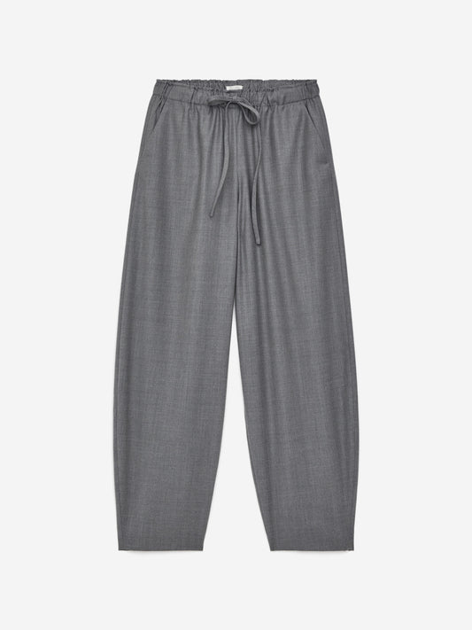 Drawstring Flannel Trousers