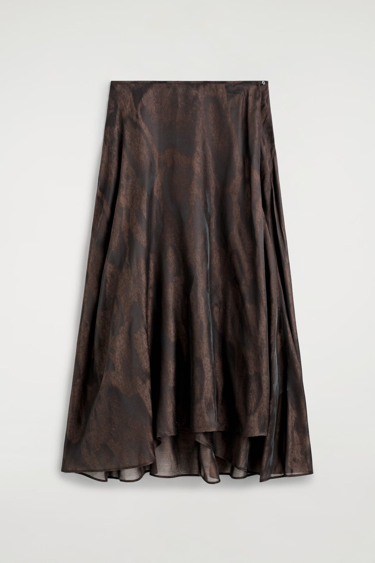 Jacquard handkerchief midi skirt