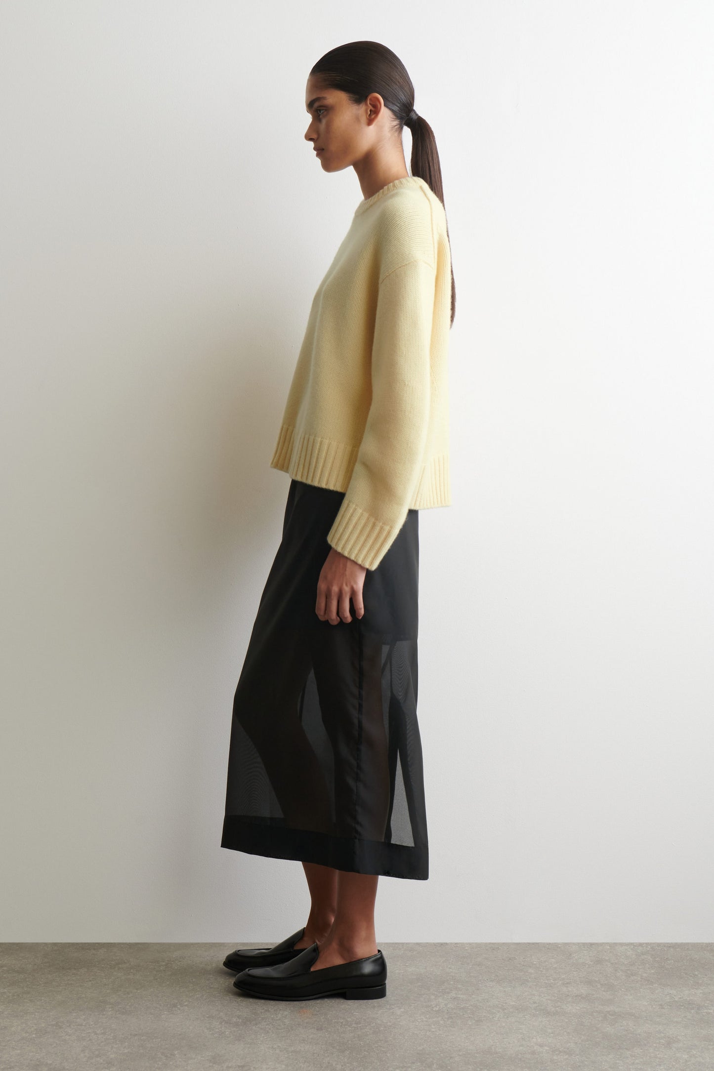 Chunky cashmere crew-neck jumper