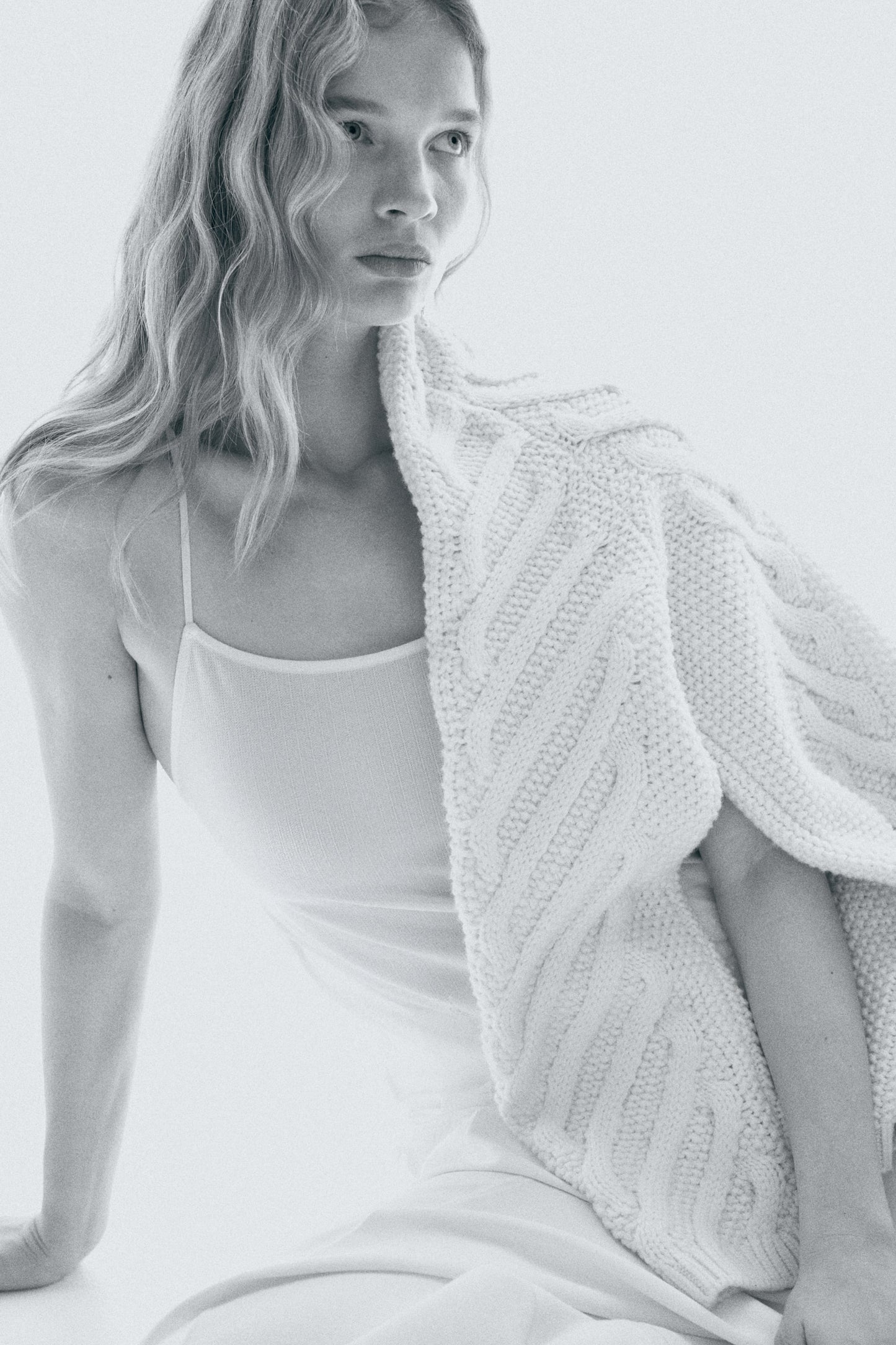 Lace-trimmed strappy top