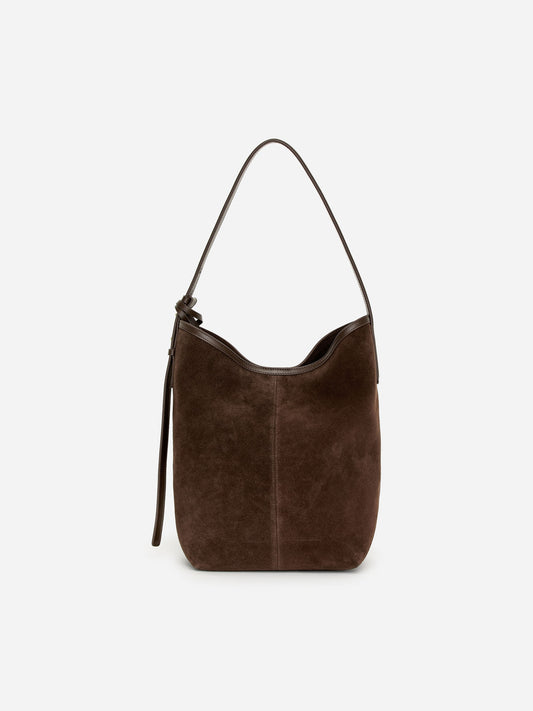 Suede Bucket Tote