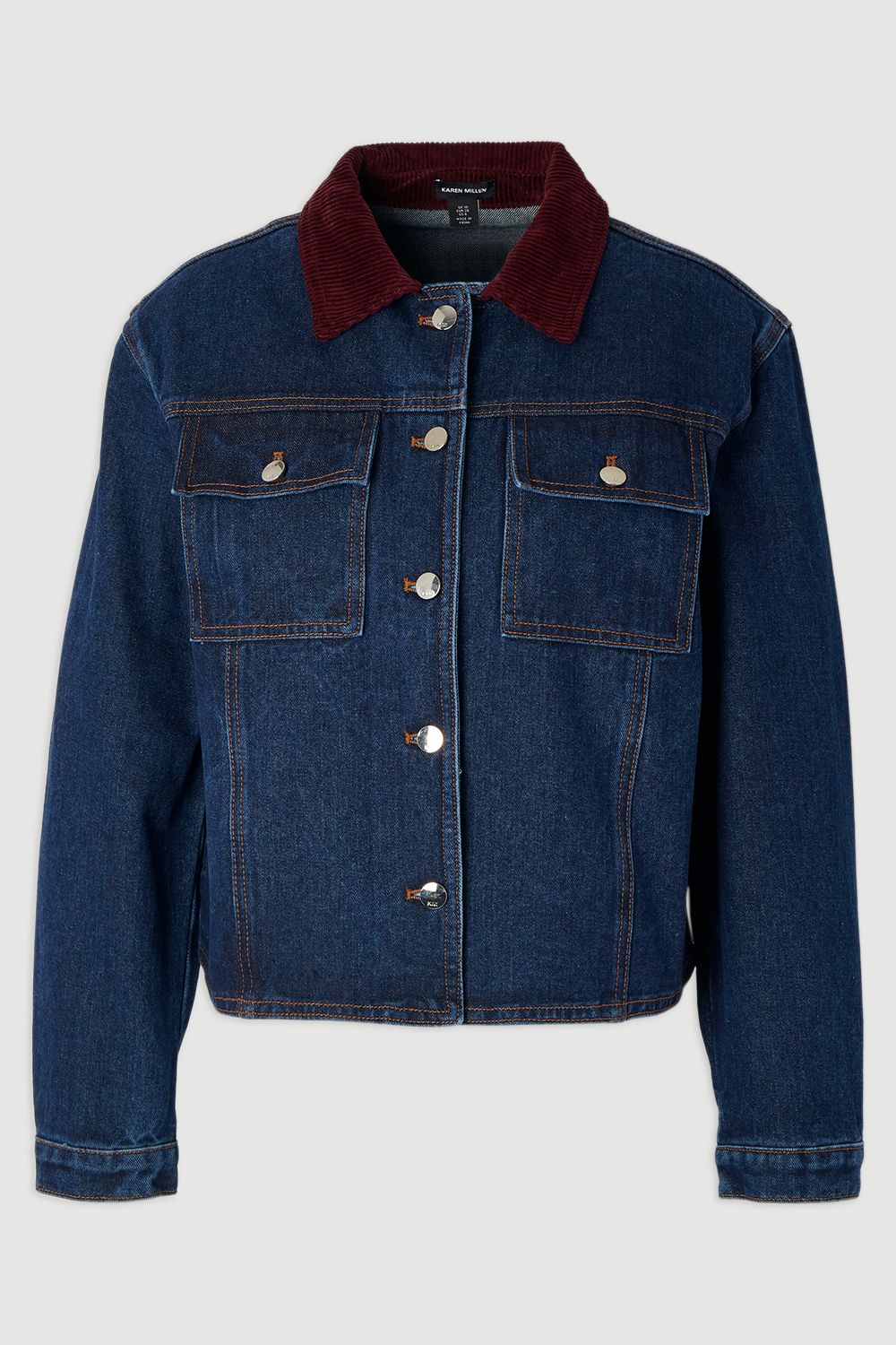 Denim and Cord Mix Jacket