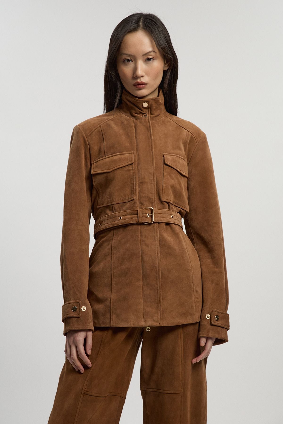 Suede Utility Jacket