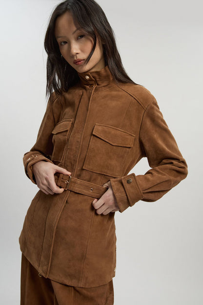 Suede Utility Jacket