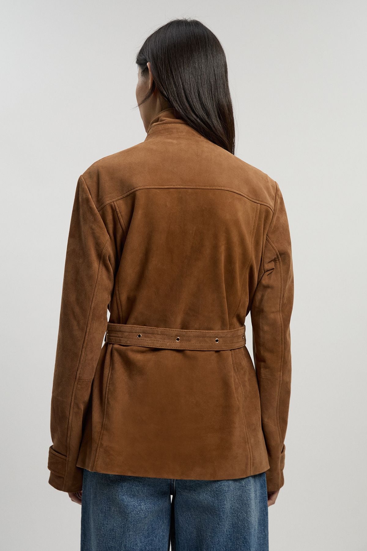 Suede Utility Jacket