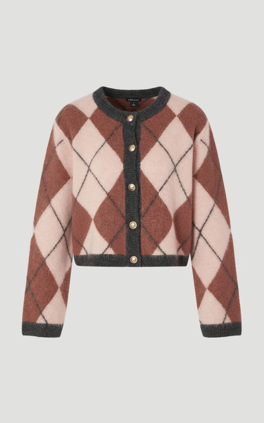 Premium Alpaca Wool Blend Fairisle Knitted Cardigan