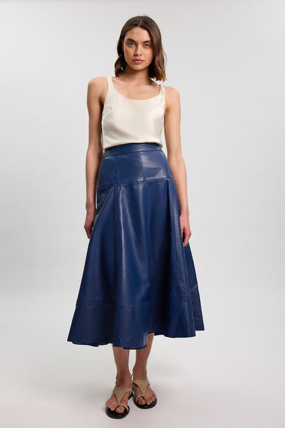 Leather Full Skirt