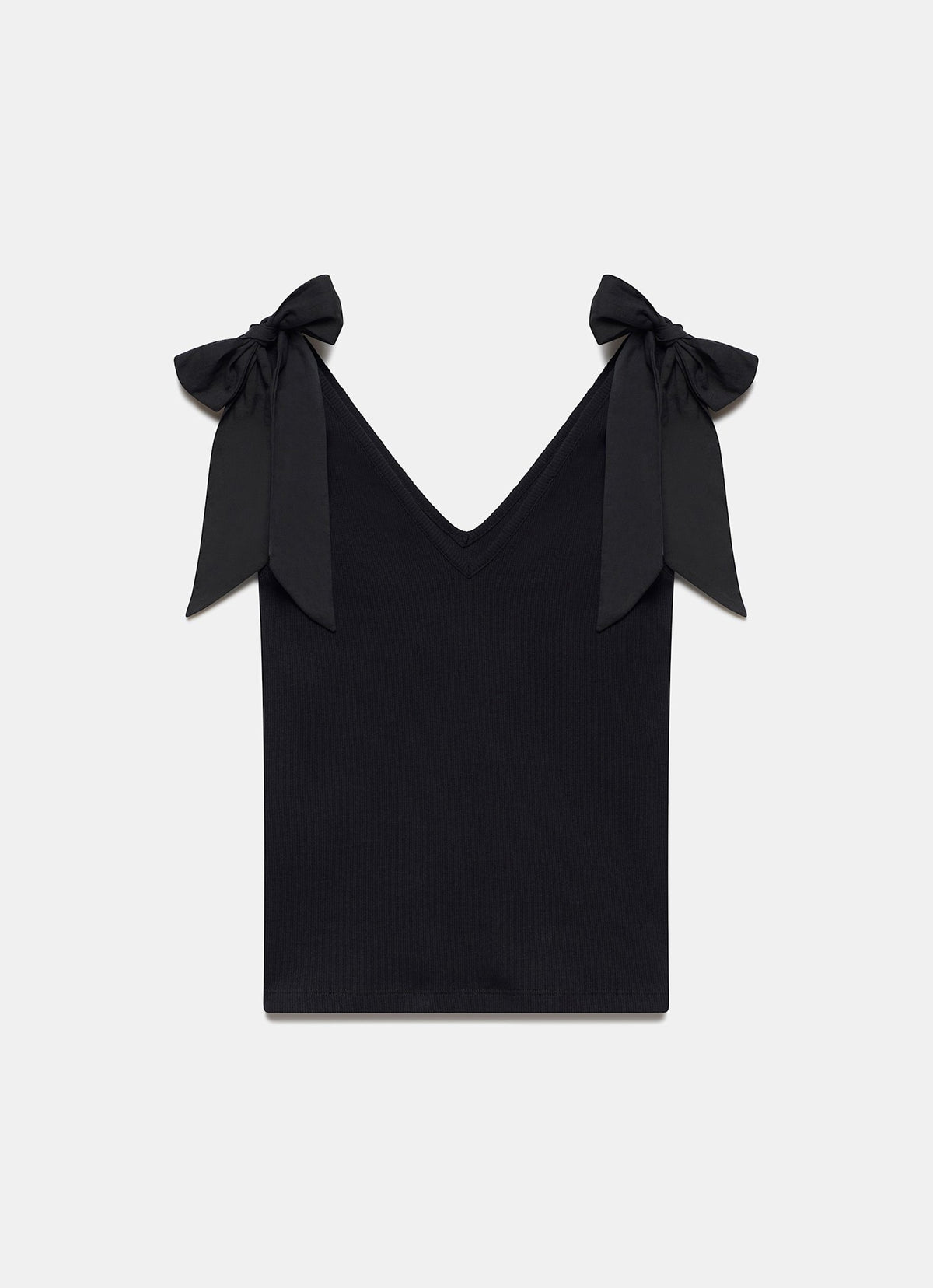 Black Bow Detail Vest